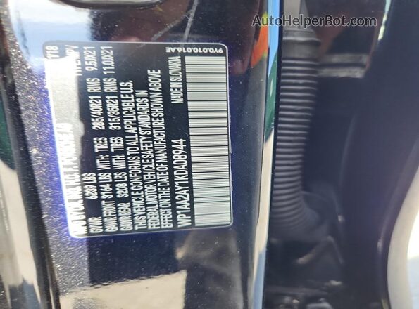 WP1AA2AY1KDA08944 2019 PORSCHE CAYENNE Черный Вид наклейки с VIN-кодом