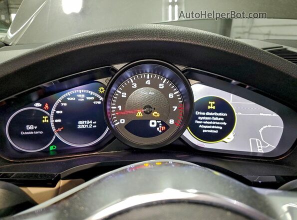 WP1AA2AY3KDA14549 2019 PORSCHE CAYENNE Gray Widok zestawu wskaźników