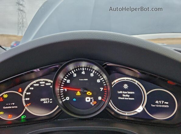 WP1AA2AY5MDA02793 2021 PORSCHE CAYENNE Синий Вид щитка приборов