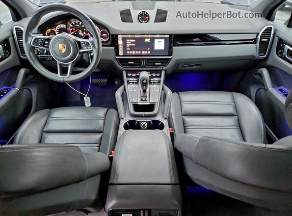 WP1AA2AY5MDA02793 2021 PORSCHE CAYENNE Синий Вид панели приборов