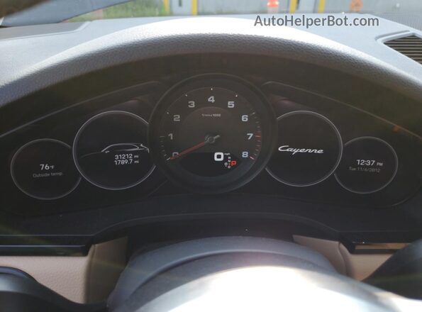 WP1AA2AY9PDA01599 2023 PORSCHE CAYENNE Black Widok zestawu wskaźników