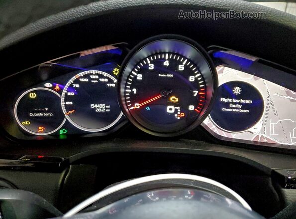 WP1AA2AYXMDA06256 2021 PORSCHE CAYENNE Black Սարքավորումների վահանակի տեսք