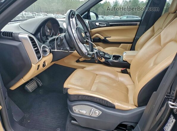 WP1AB2A28HLA52012 2017 PORSCHE CAYENNE Blue Widok wnętrza z przodu