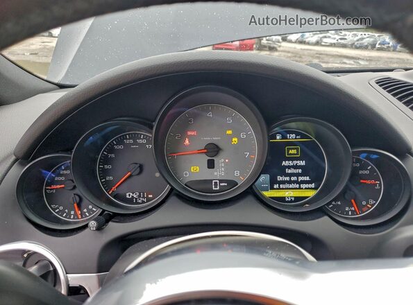 WP1AB2A28HLA52012 2017 PORSCHE CAYENNE Blue Widok zestawu wskaźników
