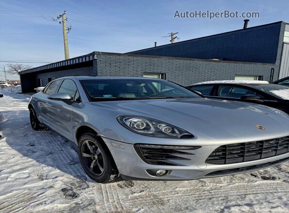 WP1AB2A50GLB54364 2016 PORSCHE MACAN Серебряный Передняя левая четверть