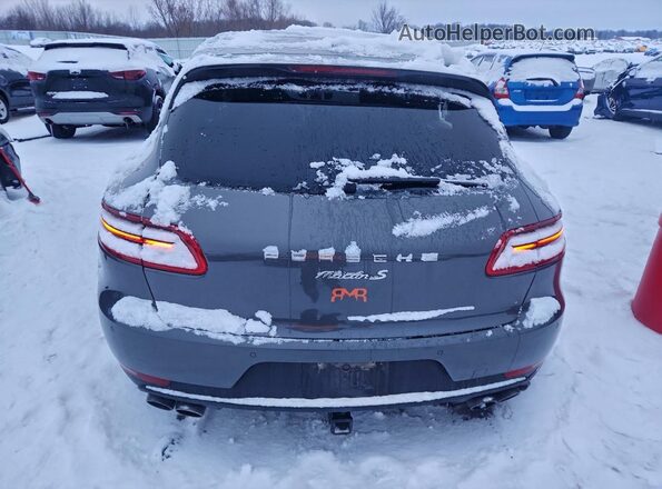 WP1AB2A51GLB40747 2016 PORSCHE MACAN Серый Вид сзади