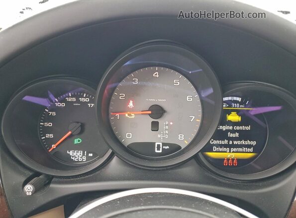 WP1AB2A54MLB30869 2021 PORSCHE MACAN White Widok zestawu wskaźników
