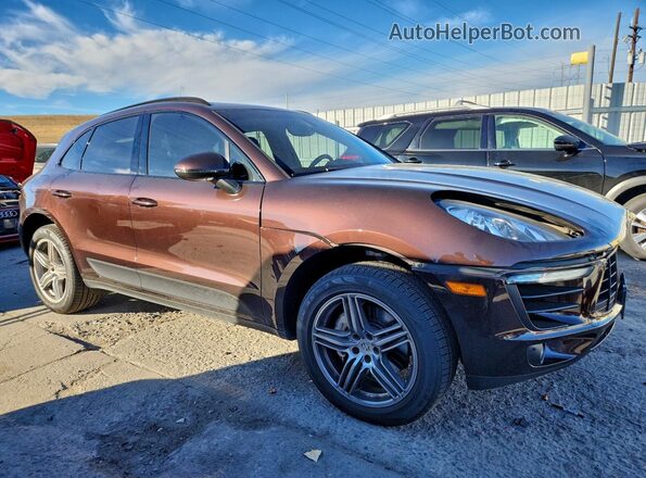 WP1AB2A5XGLB45283 2016 PORSCHE MACAN Коричневый Передняя правая четверть