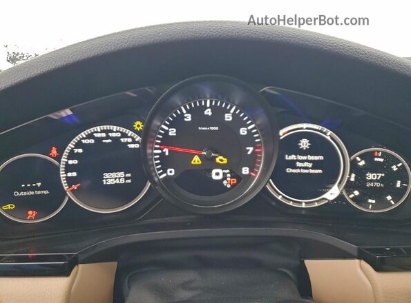 WP1AB2AY6KDA65590 2019 PORSCHE CAYENNE Серый Вид щитка приборов