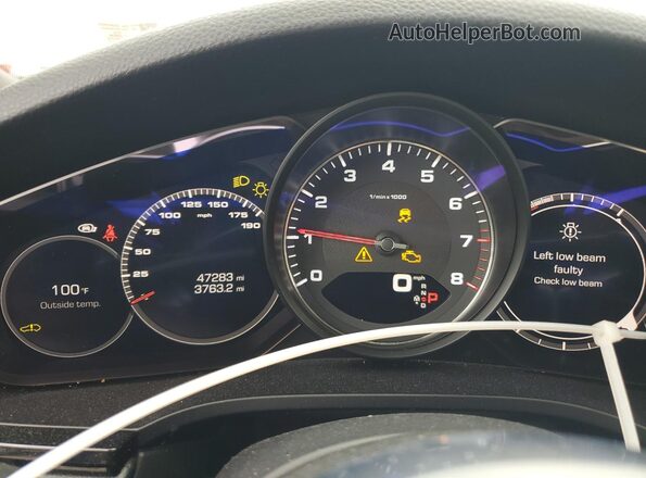 WP1AB2AYXKDA61316 2019 PORSCHE CAYENNE Черный Вид щитка приборов