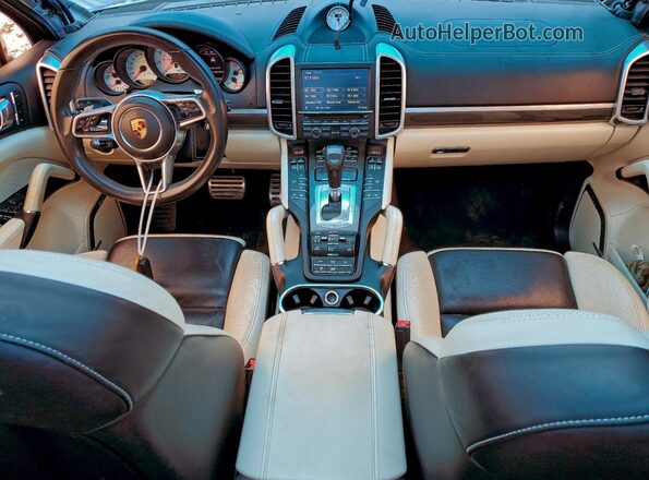 WP1AC2A27GLA86602 2016 PORSCHE CAYENNE Белый Вид панели приборов