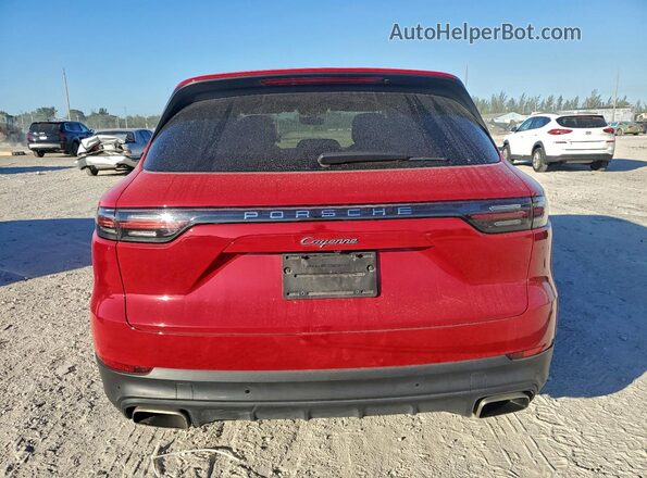 WP1AE2AY2MDA24223 2021 PORSCHE CAYENNE Red უკანა ხედი