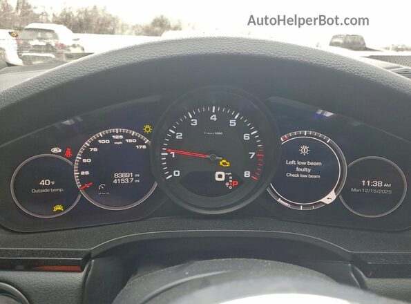 WP1BA2AY5MDA40352 2021 PORSCHE CAYENNE Red Instrument cluster view