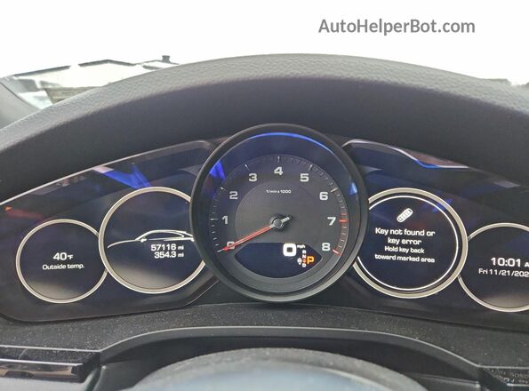 WP1BA2AYXMDA41965 2021 PORSCHE CAYENNE Черный Вид щитка приборов