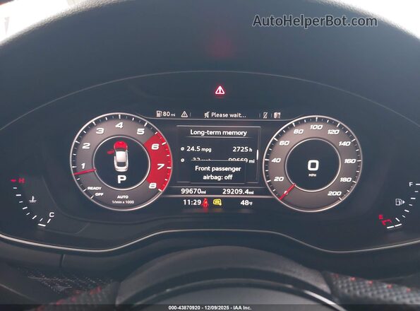 WUABWCF53KA902332 2019 AUDI RS5 White Widok tylnych siedzeń