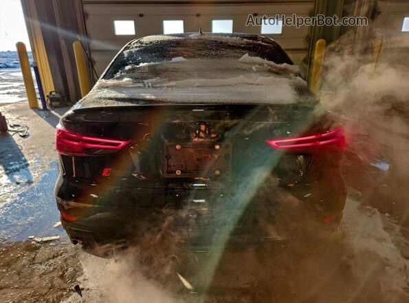 WUABWGFF1J1900481 2018 AUDI RS3 Black Вид ззаду