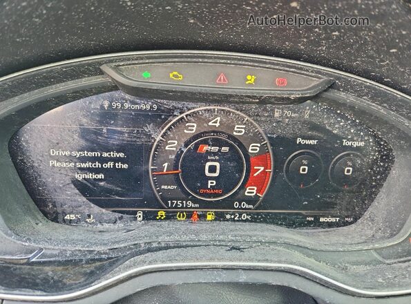 WUACWCF57KA900992 2019 AUDI RS5 Черный Вид щитка приборов