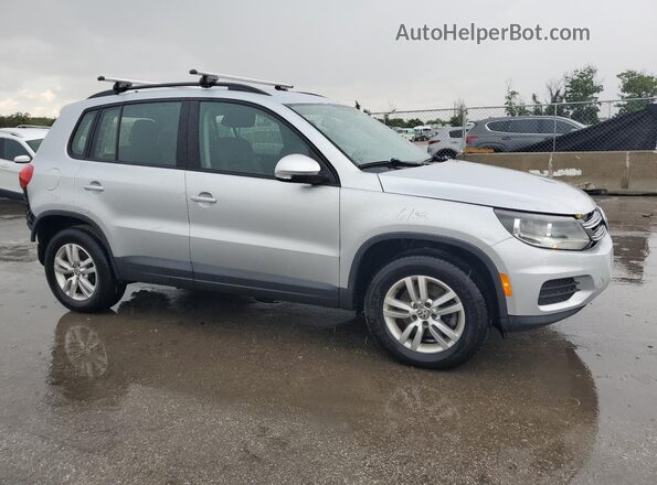 WVGAV7AX4HK039020 2017 VOLKSWAGEN TIGUAN Серебряный Передняя правая четверть