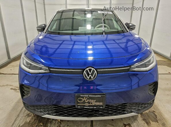 WVGDMPE22MP019070 2021 VOLKSWAGEN ID.4 Blue Вид спереду