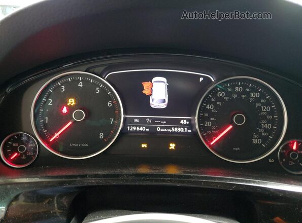 WVGEF7BP6HD006358 2017 VOLKSWAGEN TOUAREG Белый Вид щитка приборов