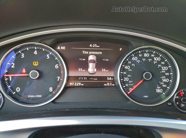 WVGEF9BP2GD012331 2016 VOLKSWAGEN TOUAREG Черный Вид щитка приборов