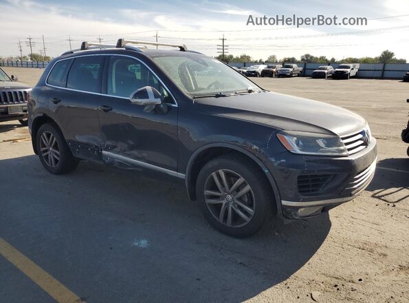 WVGEF9BP7GD010865 2016 VOLKSWAGEN TOUAREG Черный Передняя правая четверть