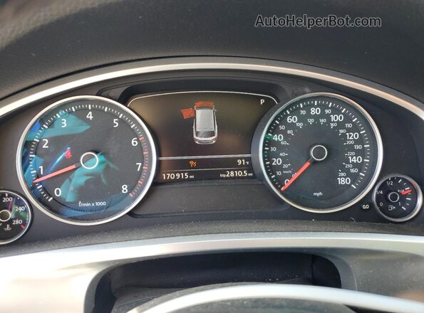 WVGEF9BP7GD010865 2016 VOLKSWAGEN TOUAREG Черный Вид щитка приборов