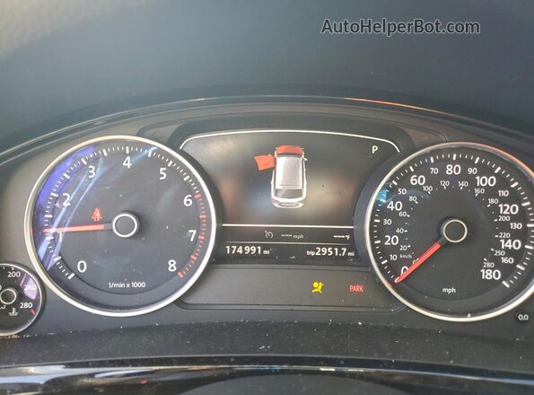 WVGEF9BP9GD003254 2016 VOLKSWAGEN TOUAREG Белый Вид щитка приборов