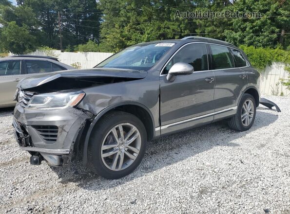 WVGEP9BPXGD002689 2016 VOLKSWAGEN TOUAREG Серый Передняя левая четверть