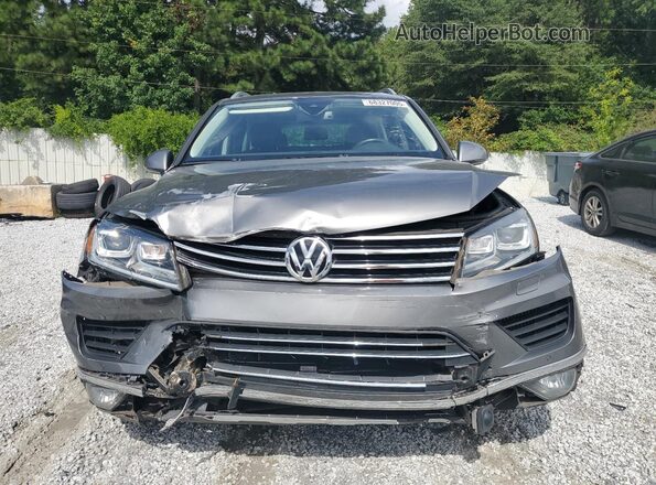 WVGEP9BPXGD002689 2016 VOLKSWAGEN TOUAREG Серый Вид спереди