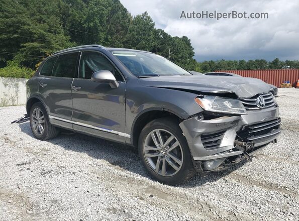 WVGEP9BPXGD002689 2016 VOLKSWAGEN TOUAREG Серый Передняя правая четверть