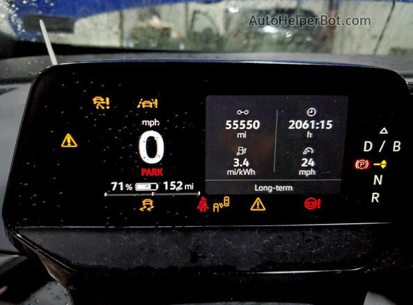 WVGGNPE27NP074738 2022 VOLKSWAGEN ID.4 Синий Вид щитка приборов