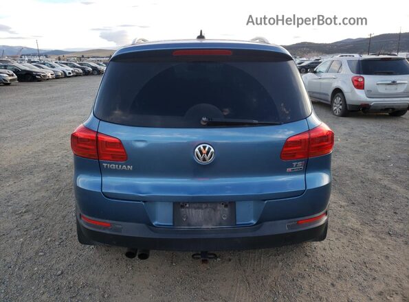 WVGSV7AX3HK026800 2017 VOLKSWAGEN TIGUAN Blue Widok z tyłu