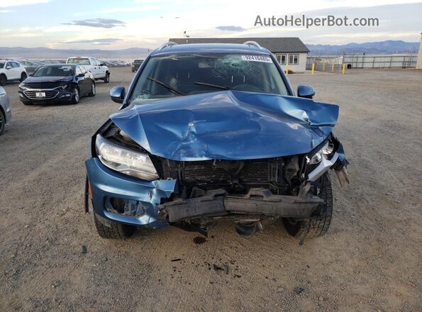 WVGSV7AX3HK026800 2017 VOLKSWAGEN TIGUAN Blue Widok z przodu