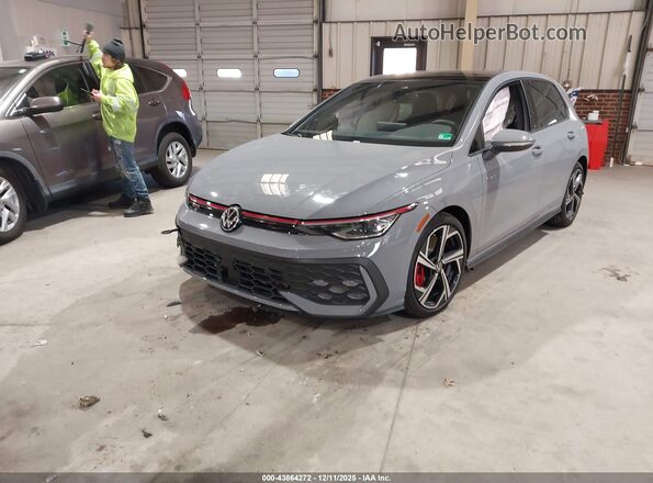 WVW3A7CD2SW218751 2025 VOLKSWAGEN GOLF Gray Առջևի ձախ երեք քառորդ տեսարան
