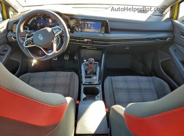 WVW9A7CD1PW181063 2023 VOLKSWAGEN GTI Желтый Вид панели приборов