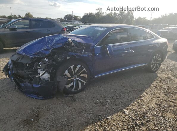 WVWHR7AN0ME009799 2021 VOLKSWAGEN ARTEON Blue Przód lewy