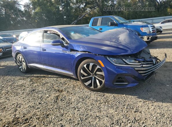 WVWHR7AN0ME009799 2021 VOLKSWAGEN ARTEON Blue Przód prawy