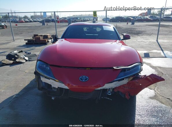 WZ1DB0C04NW048386 2022 TOYOTA GR SUPRA Red Vista interior trasera