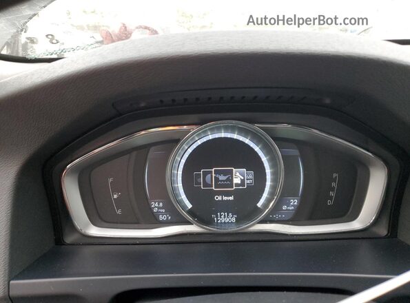 YV140MEK0G1291486 2016 VOLVO V60 Черный Вид щитка приборов