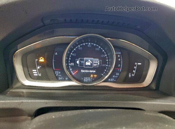 YV140MTL1J2457799 2018 VOLVO S60 Серый Вид щитка приборов
