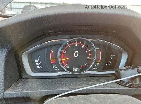 YV140MTL7H2425806 2017 VOLVO S60 Black Vista del cuadro de instrumentos