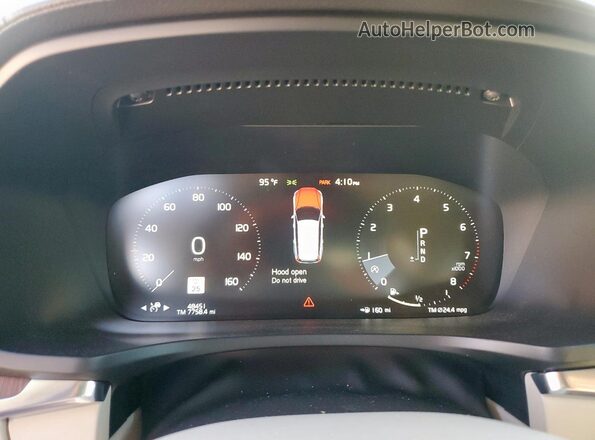 YV4102WK6L1047652 2020 VOLVO V60 Темно-бордовый Вид щитка приборов