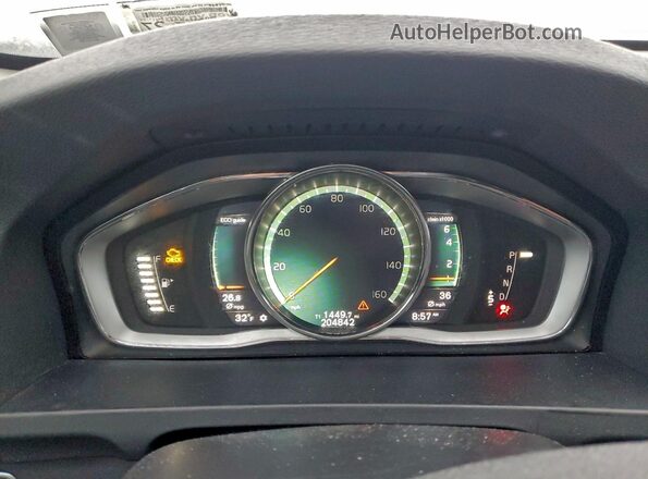 YV440MWK6J2057047 2018 VOLVO V60 Черный Вид щитка приборов