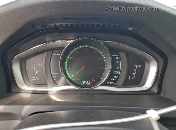 YV440MWKXH1035424 2017 VOLVO V60 Серебряный Вид щитка приборов