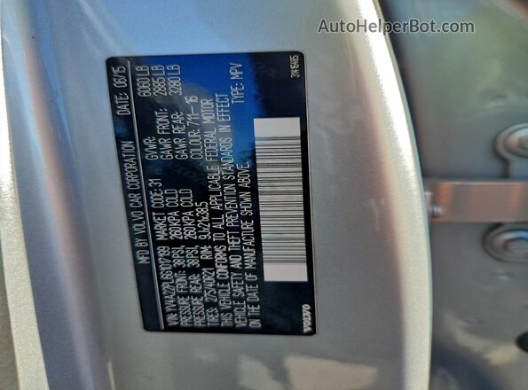 YV4A22PL6G1017199 2016 VOLVO XC90 Серебряный Вид подкапотного пространства