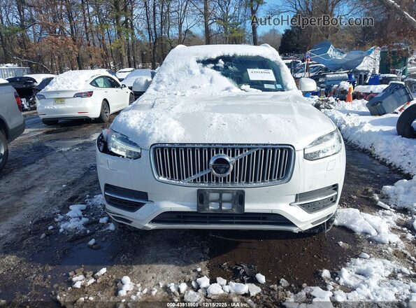 YV4BC0PL6H1130965 2017 VOLVO XC90 HYBRID White Widok zestawu wskaźników