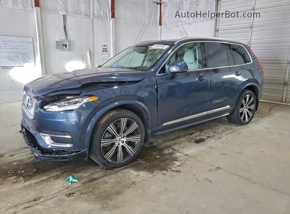 YV4BR00L7N1793997 2022 VOLVO XC90 Синий Передняя левая четверть