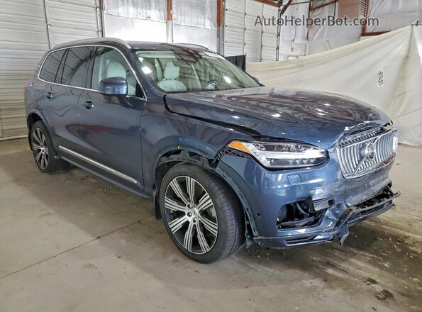 YV4BR00L7N1793997 2022 VOLVO XC90 Синий Передняя правая четверть