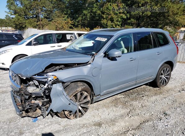 YV4BR0CLXN1803787 2022 VOLVO XC90 Синий Передняя левая четверть